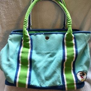 Blue and Green Mickey Mouse Bag